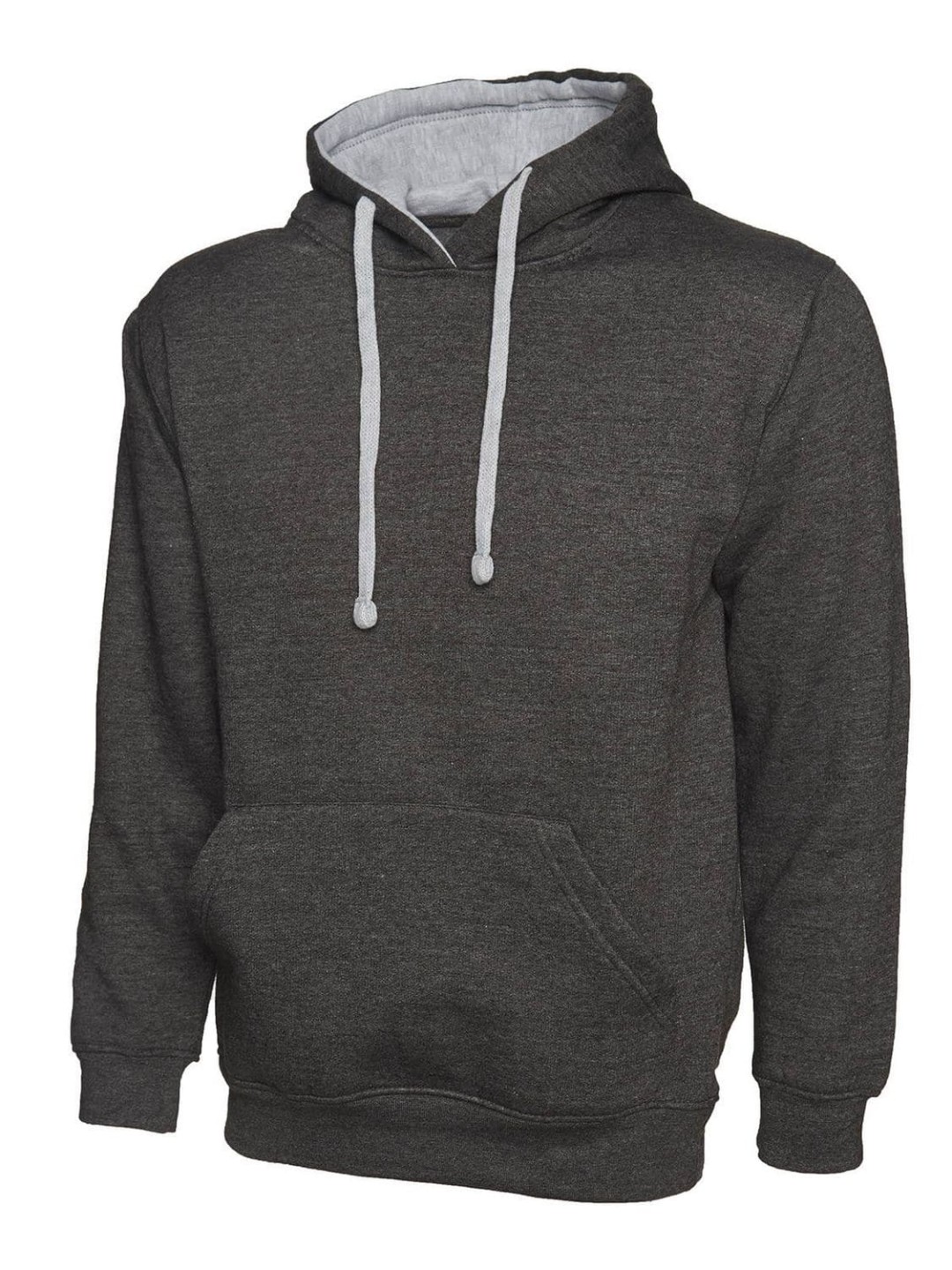 Uneek Contrast Hooded Sweatshirt