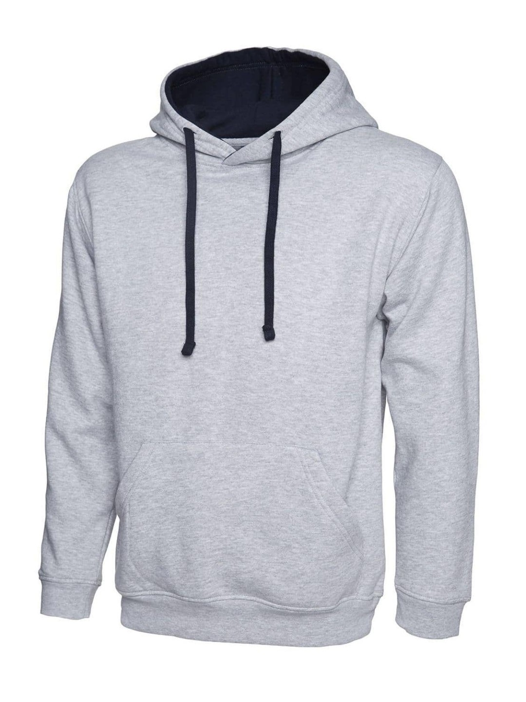 Uneek Contrast Hooded Sweatshirt