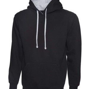 Uneek Contrast Hooded Sweatshirt