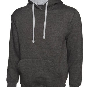 Uneek Contrast Hooded Sweatshirt