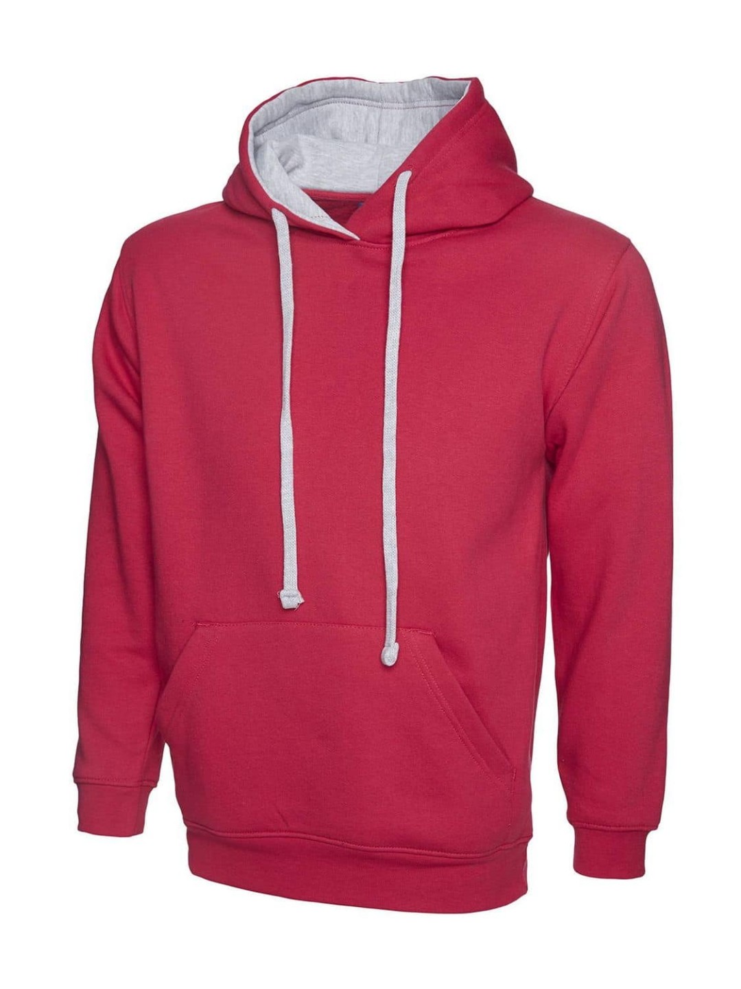 Uneek Contrast Hooded Sweatshirt