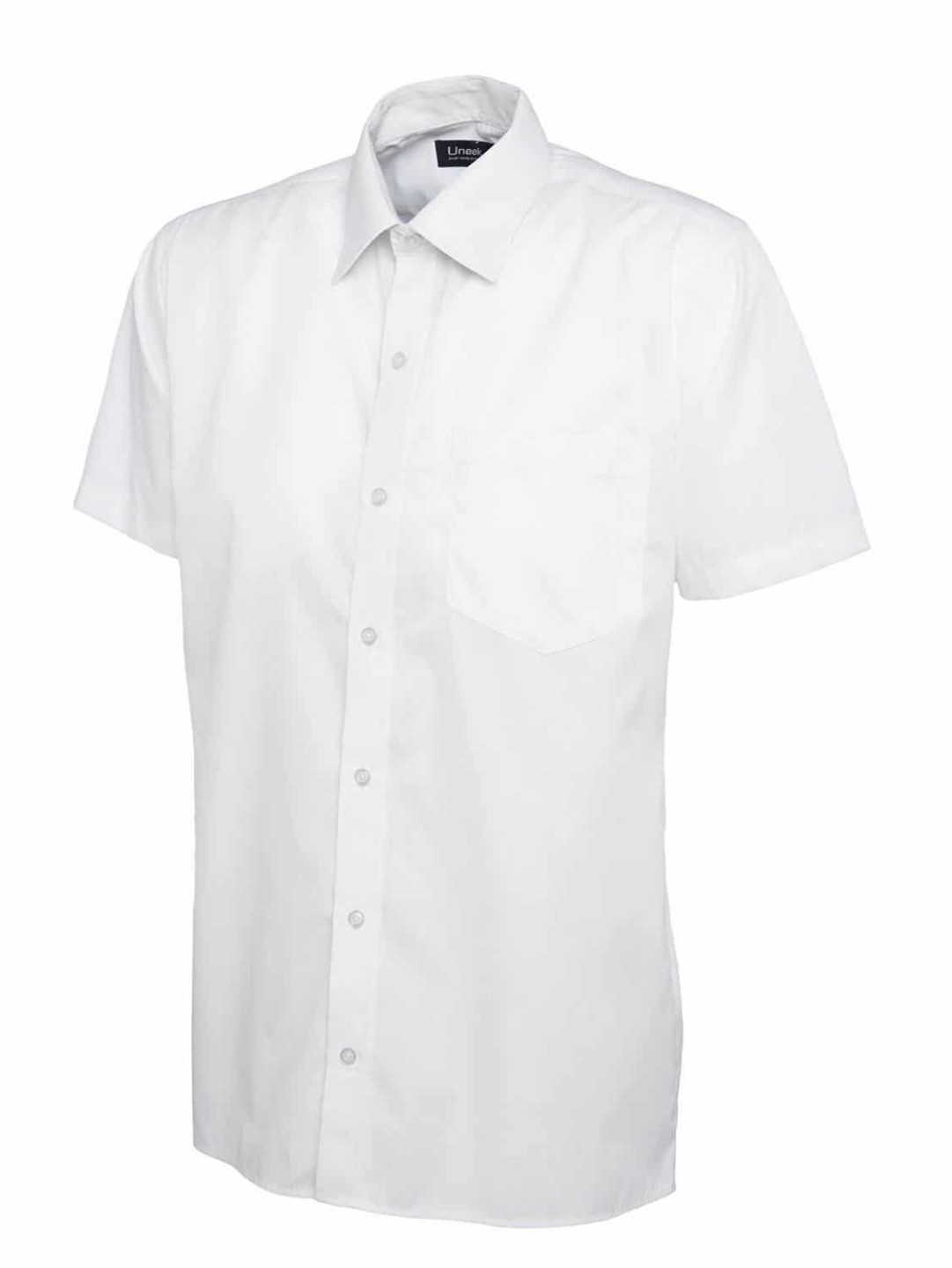 Uneek Mens Poplin Half Sleeve Shirt - Industrial Workwear