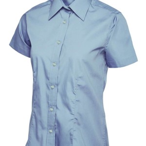 Uneek Ladies Poplin Half Sleeve Shirt