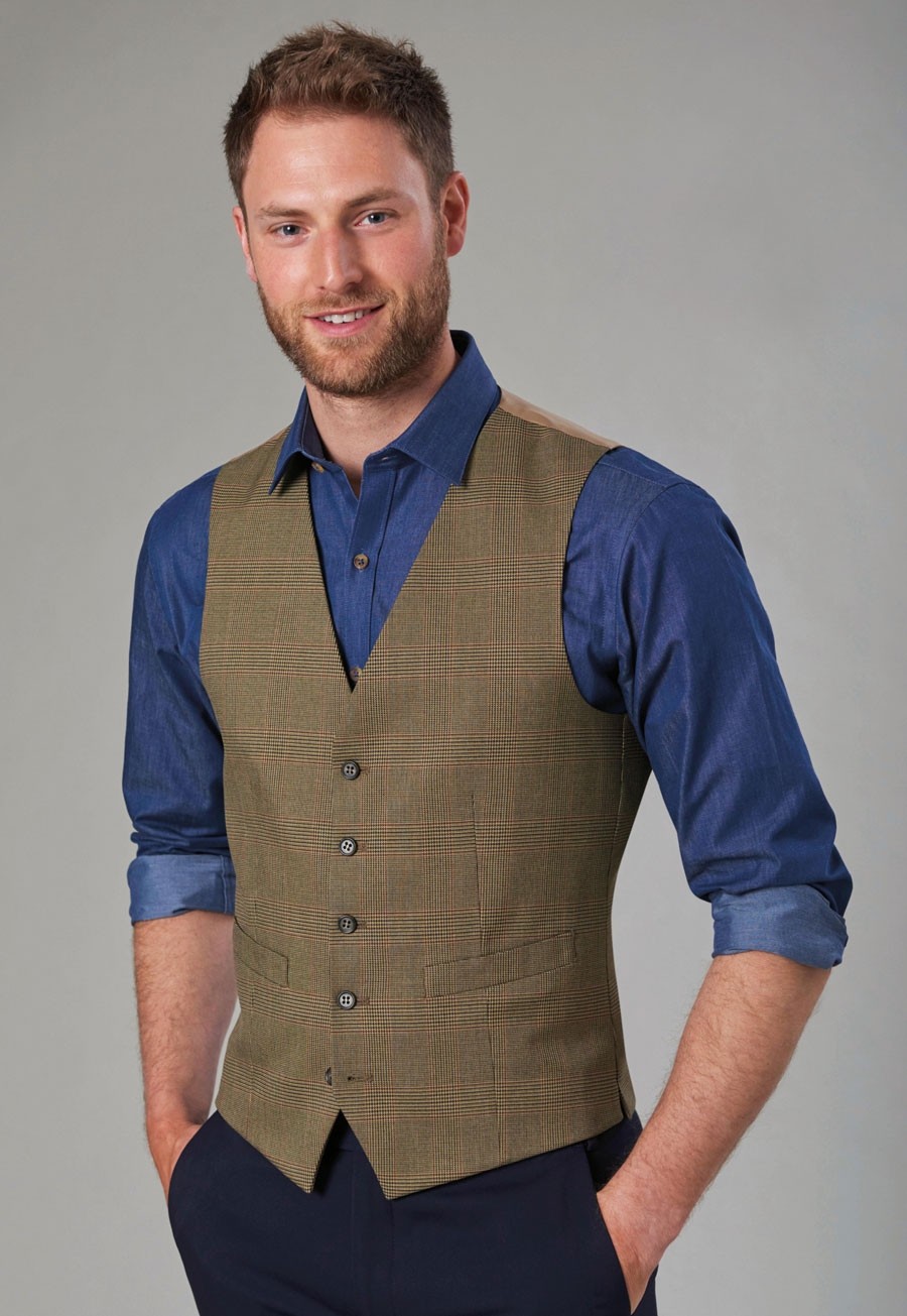 Men's Brook Taverner Emilio Check Waistcoat