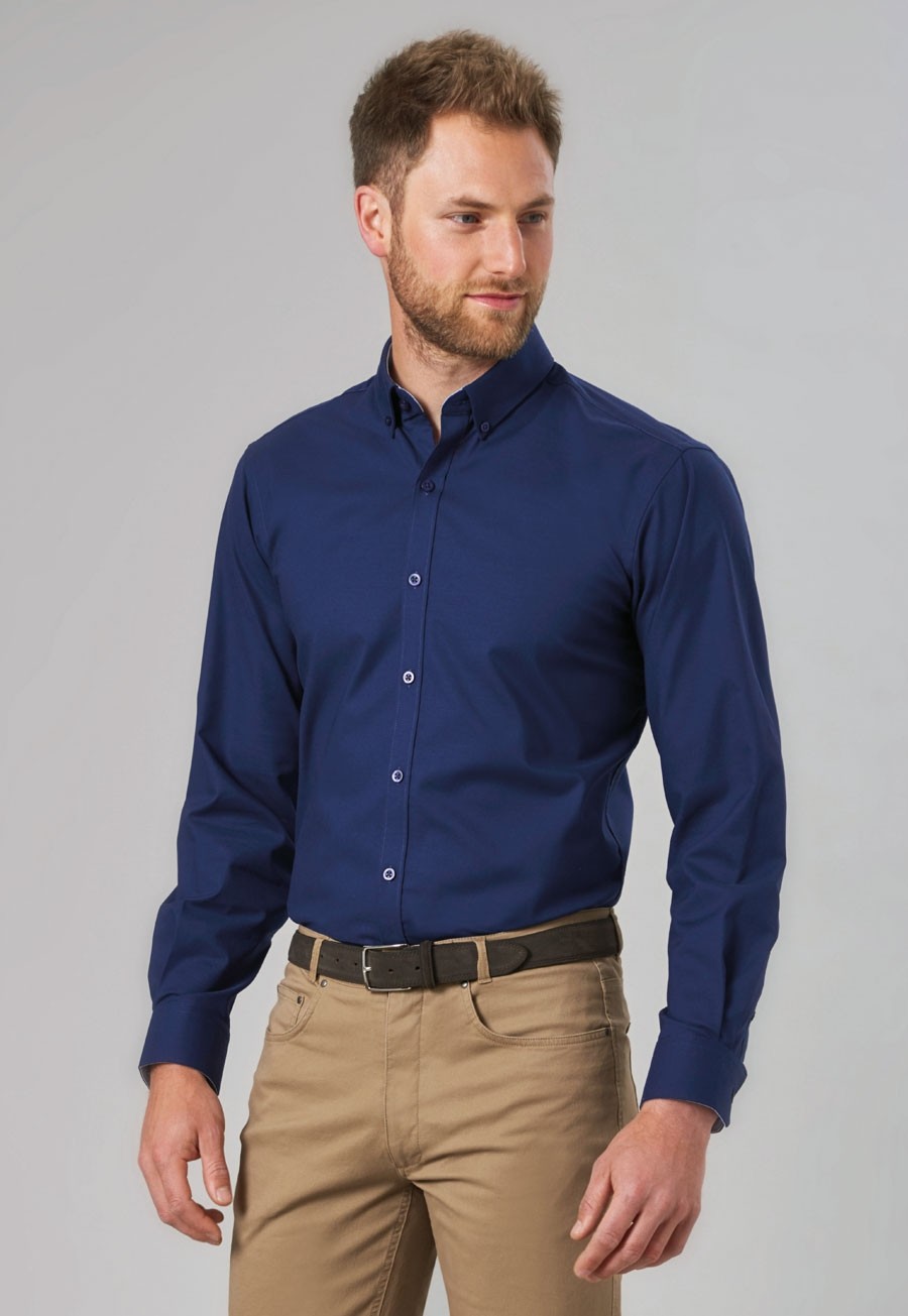 Men's Brook Taverner Lawrence Stretch Oxford Shirt - Industrial Workwear