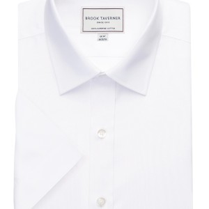 Men's Brook Taverner Milano S/S Slim Fit Non-Iron Shirt